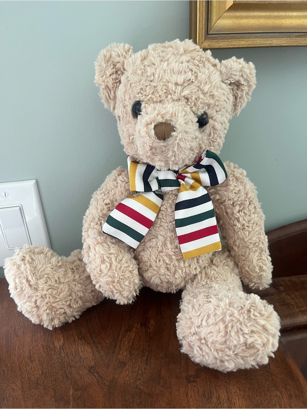Hudsons Bay company Plush Beige Teddy Bear gently used
